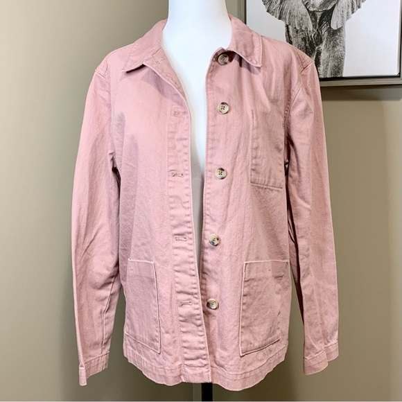 Old Navy Jackets & Blazers - 𝅺OLD NAVY Pink Button Down Jean Jacket